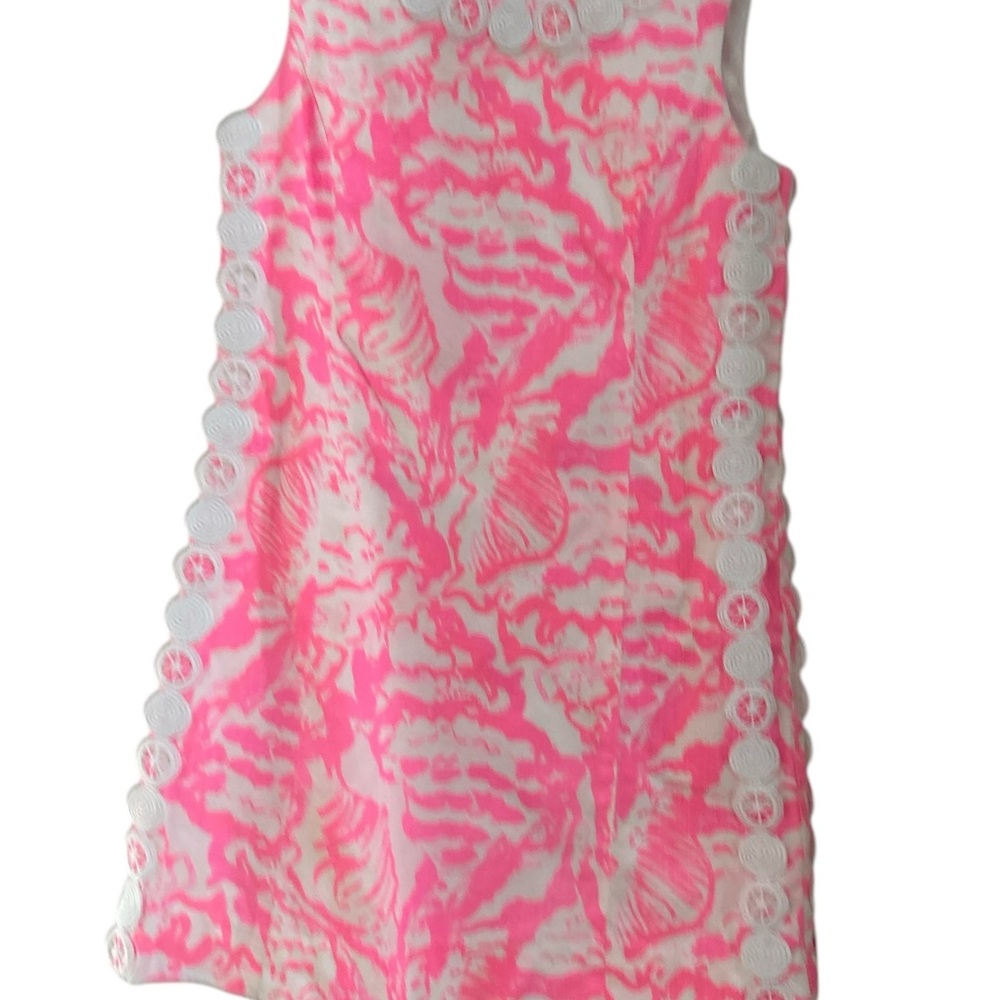 Pink and White Sleeveless Dress